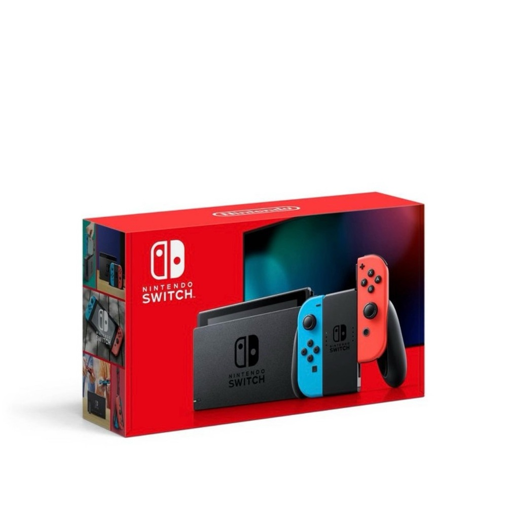 Nintendo Switch Neon Red and Blue Console